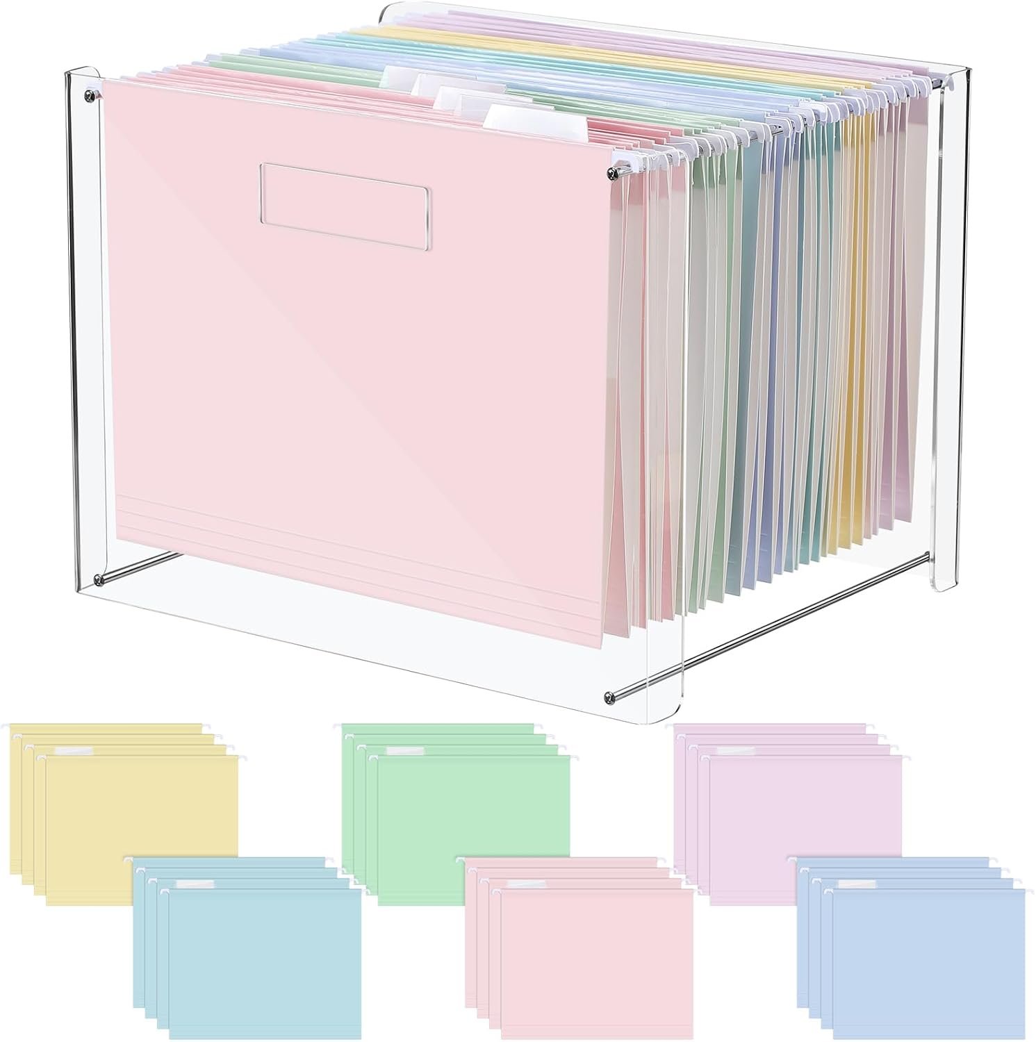 Hanging File Organizer (Transparent Acrylic)