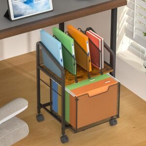 Adjustable Shelf Mobile Upright Filing Cabinet