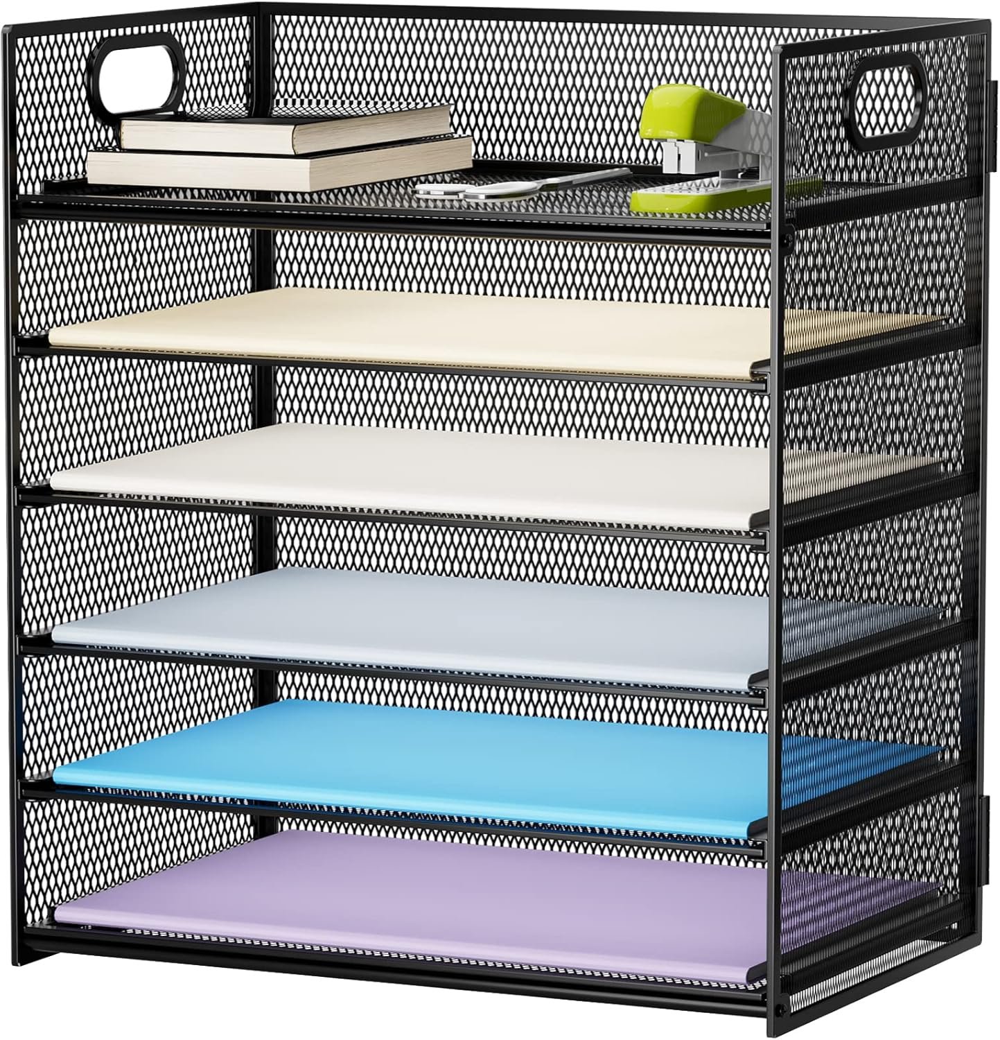 6-Layer Grid Desktop File Organizer