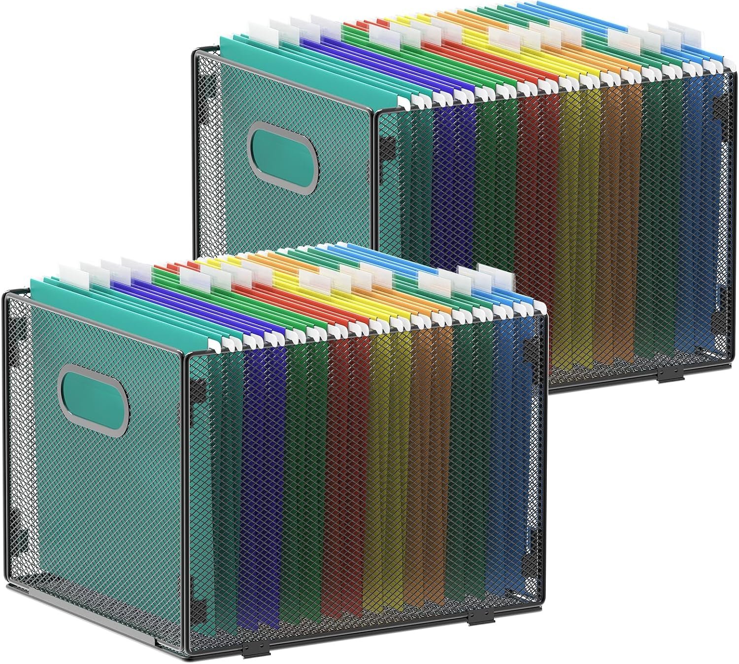 Hanging File Organizer (Pack 2), Grid File Basket