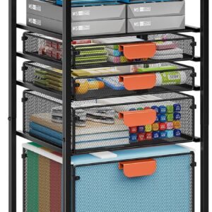 4-Drawer Mobile File Trolley