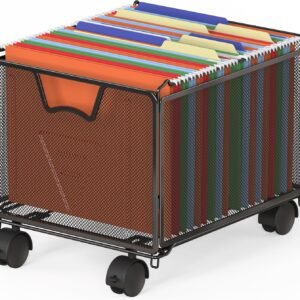 Stackable Grid Mobile Hanging File Trolley (with Casters)